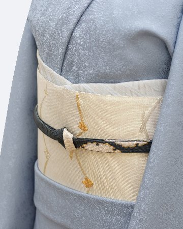 渡敬 帯締め 高麗片胴雪輪撚房 墨色・金糸＜即日発送可＞の画像