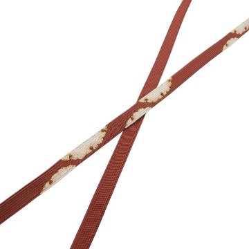 渡敬 帯締め 高麗片胴雪輪撚房 渋紙色（茶系）・金糸＜即日発送可＞の画像