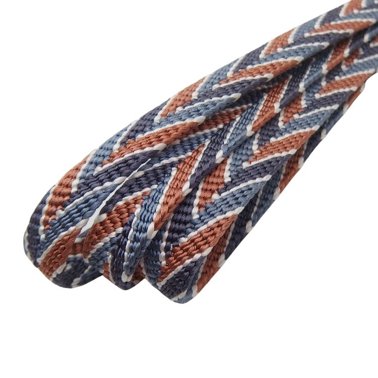 渡敬 帯締め 笹波三色木葉撚房(笹浪) 白・青鼠・鉄紺・灰赤茶＜即日発送可＞の画像