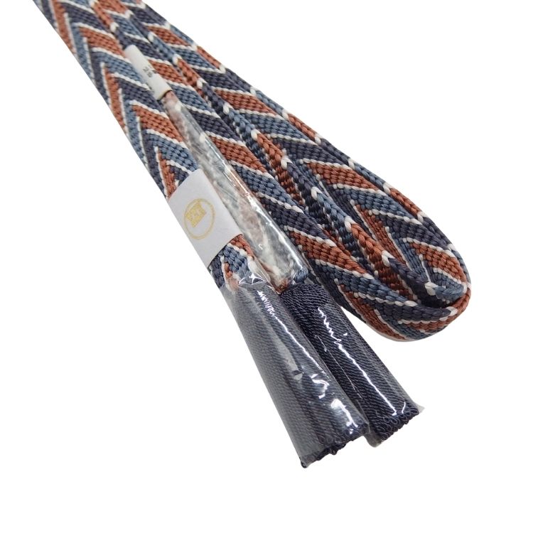 渡敬 帯締め 笹波三色木葉撚房(笹浪) 白・青鼠・鉄紺・灰赤茶＜即日発送可＞の画像