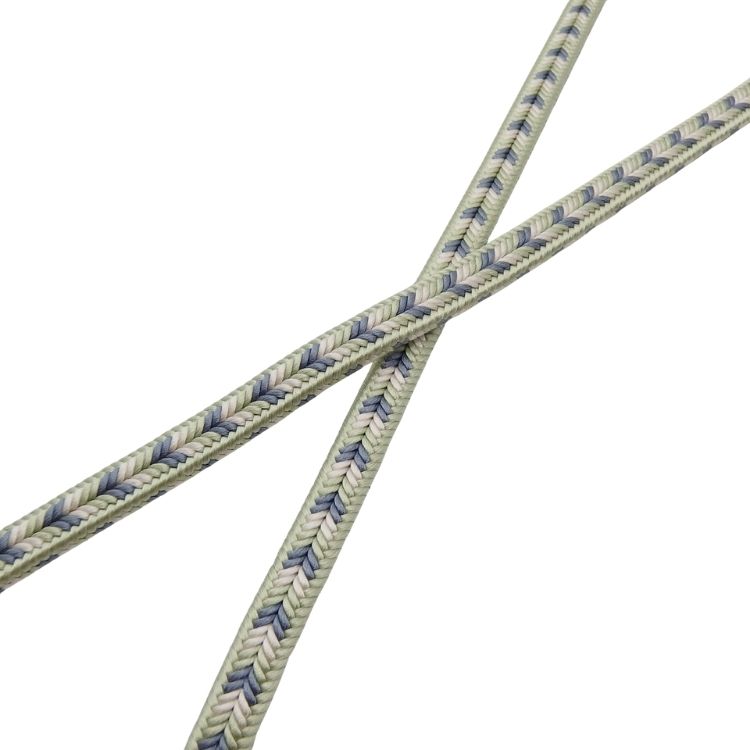 渡敬 帯締め 新ゆるぎ矢柄撚房 灰緑＜即日発送可＞の画像