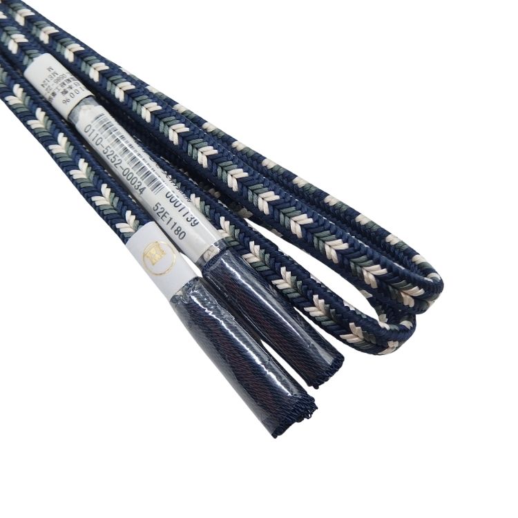 渡敬 帯締め 新ゆるぎ矢柄撚房 鉄紺・灰緑＜即日発送可＞の画像