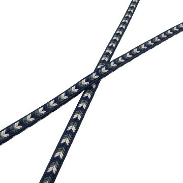 渡敬 帯締め 新ゆるぎ矢柄撚房 鉄紺・灰緑＜即日発送可＞の画像