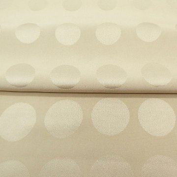 渡敬 帯揚げ ドット大小無地 丹後ちりめん 灰生成（緑みの灰ベージュ系） ＜即日発送可＞の画像