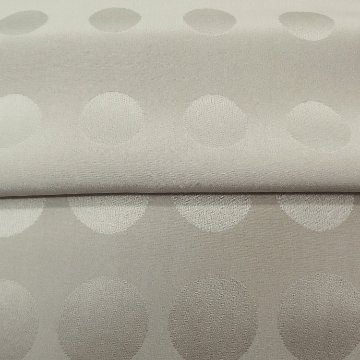 渡敬 帯揚げ ドット大小無地 丹後ちりめん 利休白茶（緑みの灰色系） ＜即日発送可＞の画像