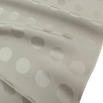 渡敬 帯揚げ ドット大小無地 丹後ちりめん 利休白茶（緑みの灰色系） ＜即日発送可＞の画像