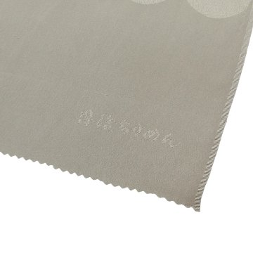 渡敬 帯揚げ ドット大小無地 丹後ちりめん 利休白茶（緑みの灰色系） ＜即日発送可＞の画像