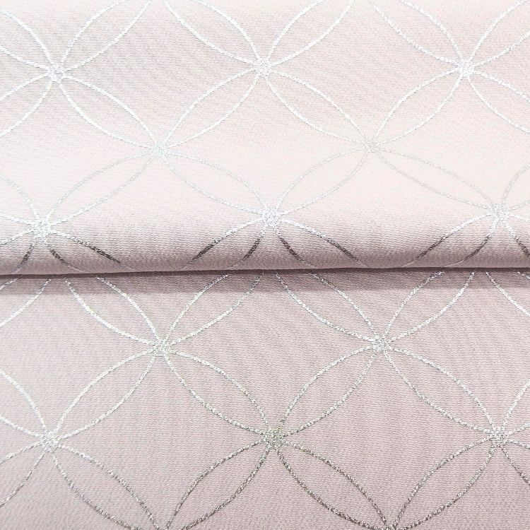 渡敬 帯揚げ 縮緬無地七宝銀箔 灰桜（ピンクがかった灰色系） ＜即日発送可＞の画像