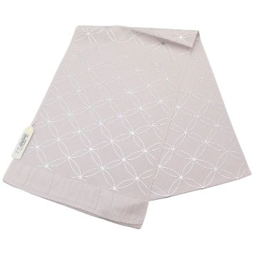 渡敬 帯揚げ 縮緬無地七宝銀箔 灰桜（ピンクがかった灰色系） ＜即日発送可＞の画像