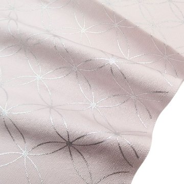 渡敬 帯揚げ 縮緬無地七宝銀箔 灰桜（ピンクがかった灰色系） ＜即日発送可＞の画像