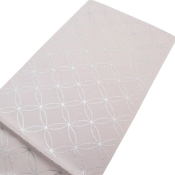 渡敬 帯揚げ 縮緬無地七宝銀箔 灰桜（ピンクがかった灰色系） ＜即日発送可＞の画像