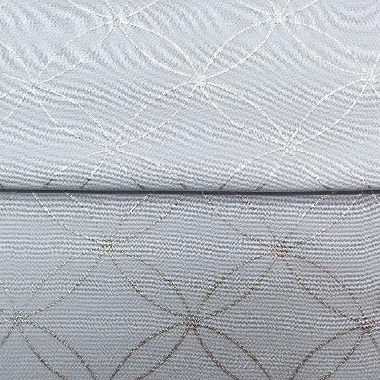 渡敬 帯揚げ 縮緬無地七宝銀箔 灰水色（青みのグレー系） ＜即日発送可＞の画像