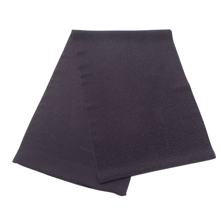 千成堂着物店 帯揚げ 「灰紫 × 絽（銀通し）」 夏帯揚げ ＜即日発送可＞ の画像