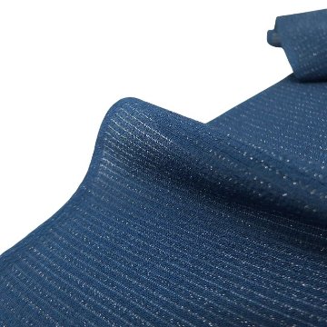 千成堂着物店 帯揚げ 「縹色（はなだいろ・灰青系）× 絽（銀通し）」 夏帯揚げ ＜即日発送可＞ の画像