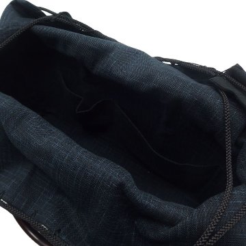 高江雅人(竹工房オンセ) 竹細工バッグ 「網代 2L低 黒×竹手 艶あり