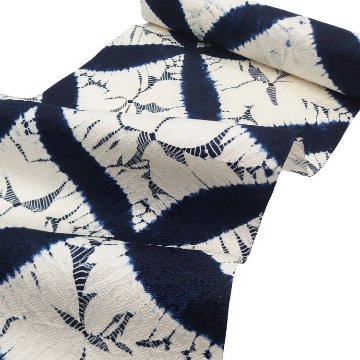 お仕立て代込＞有松鳴海絞 「七宝大巻上絞り×博多織」 八寸