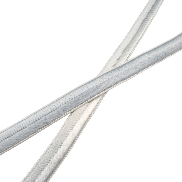 和小物さくら 帯締め 高麗大和段ぼかし 月白のグラデーションに銀糸＜即日発送可＞の画像