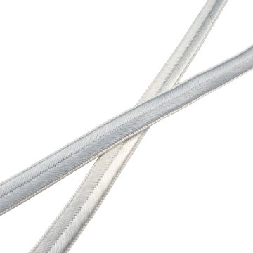 和小物さくら 帯締め 高麗大和段ぼかし 月白のグラデーションに銀糸＜即日発送可＞の画像