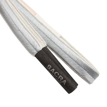 和小物さくら 帯締め 高麗大和段ぼかし 月白のグラデーションに銀糸＜即日発送可＞の画像