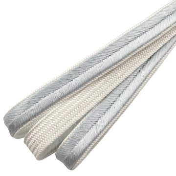 和小物さくら 帯締め 高麗大和段ぼかし 月白のグラデーションに銀糸＜即日発送可＞の画像