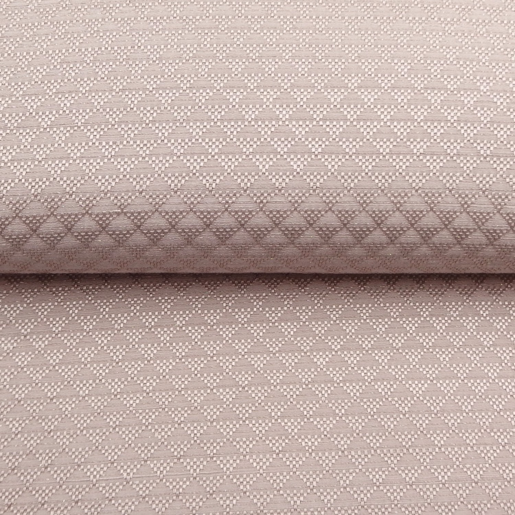 京都丹後の機屋×千成堂着物店 一点もの帯揚げ 「鱗×銀節糸」 薄灰桜色×銀＜即日発送可＞ の画像