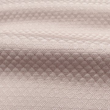 京都丹後の機屋×千成堂着物店 一点もの帯揚げ 「鱗×銀節糸」 薄灰桜色×銀＜即日発送可＞ の画像