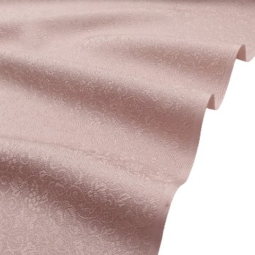 ＜お仕立て代込＞京都丹後の機屋×千成堂着物店 「葡萄唐草 伊予生糸 一尺三分着尺」 灰桜 グレーみのピンク系（色無地）の画像