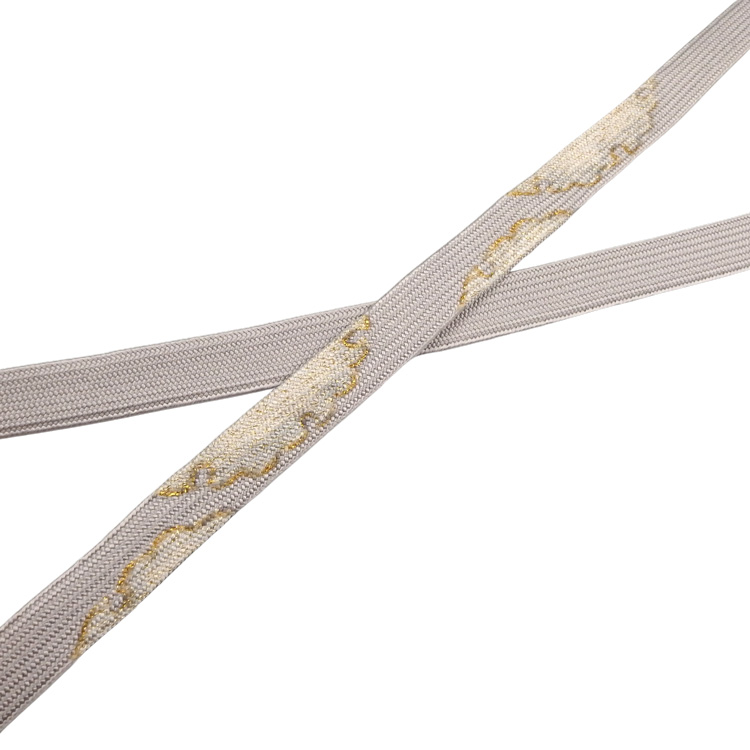 渡敬 帯締め 高麗片胴雪輪撚房 薄梅鼠・金糸＜即日発送可＞の画像