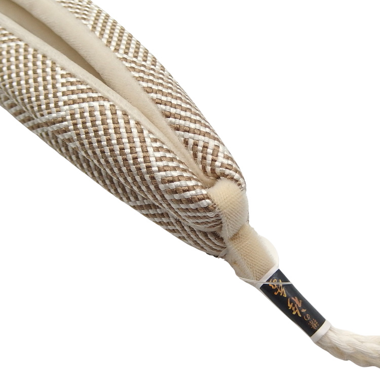 衿秀 鼻緒 組紐 亜麻色の画像