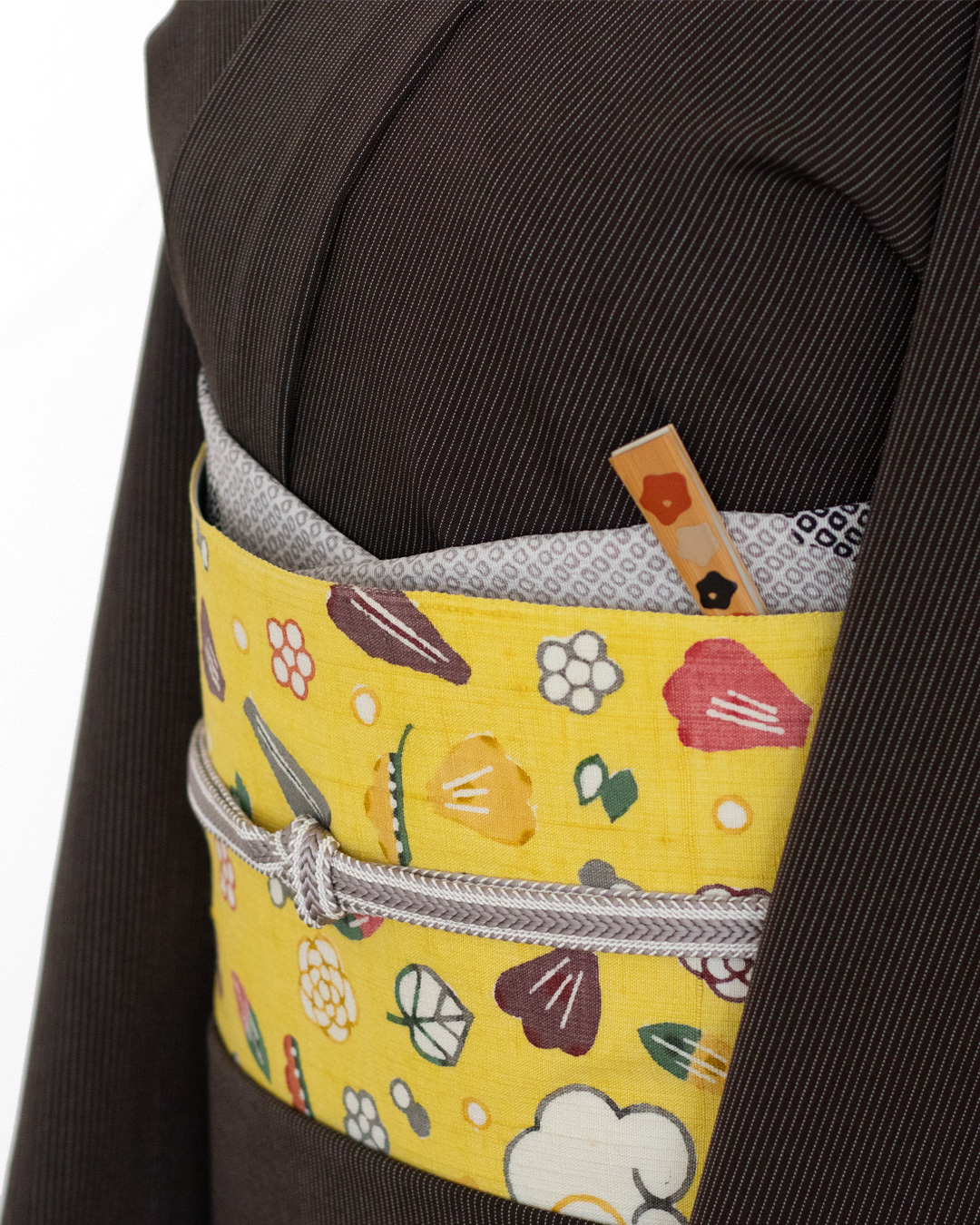 衿秀 帯揚げ 雪輪 縮緬 深蘇芳 ＜即日発送可＞の画像