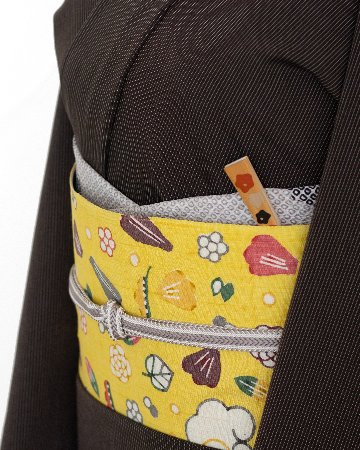 衿秀 帯揚げ 雪輪 縮緬 深蘇芳 ＜即日発送可＞の画像