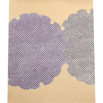 衿秀 帯揚げ 雪輪 縮緬 練色  ＜即日発送可＞の画像