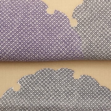 衿秀 帯揚げ 雪輪 縮緬 練色  ＜即日発送可＞の画像