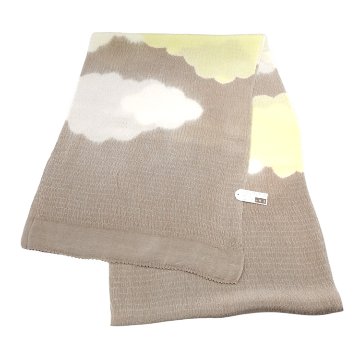 衿秀 帯揚げ 雲 うずら縮緬 茶鼠 ＜即日発送可＞の画像