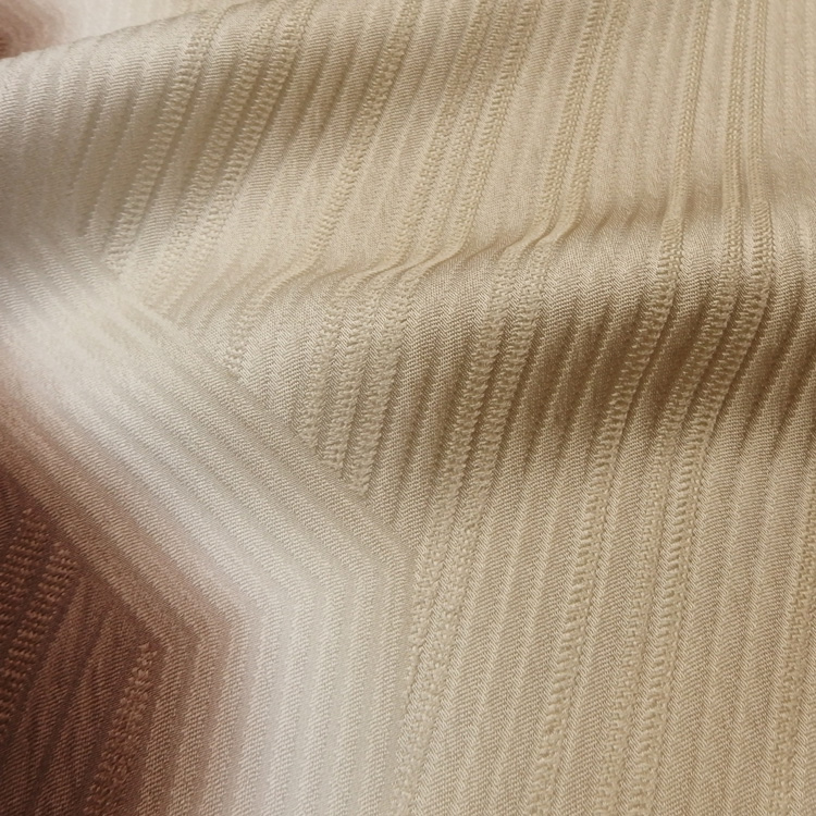 衿秀 帯揚げ 斜線ぼかし 白橡と黒茶  ＜即日発送可＞の画像