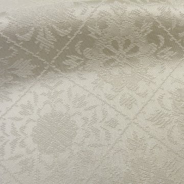 衿秀 帯揚げ 菱に花紋ぼかし 白緑と月白 ＜即日発送可＞の画像