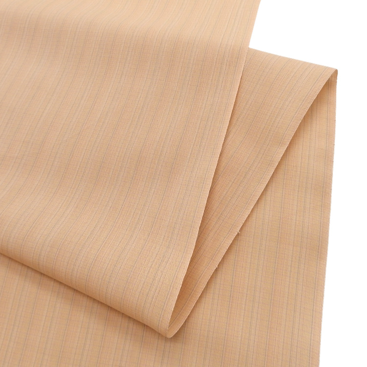 ＜お仕立て代込＞東郷織物 「東郷の単衣長襦袢 ※ご自宅で洗えます」 灰橙に縞の画像