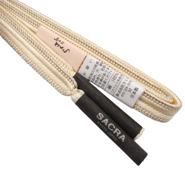 和小物さくら 帯締め 綾竹大和銀耳ぼかし 撚房 鳥の子色 ＜即日発送可＞の画像