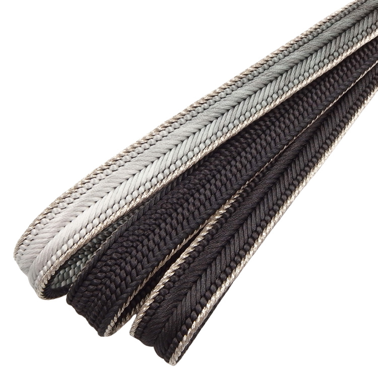 和小物さくら 帯締め 綾竹大和銀耳ぼかし 撚房 黒茶 ＜即日発送可＞の画像