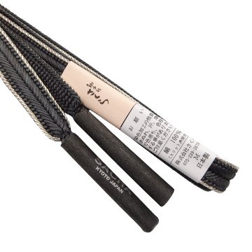 和小物さくら 帯締め 綾竹大和銀耳ぼかし 撚房 黒茶 ＜即日発送可＞の画像