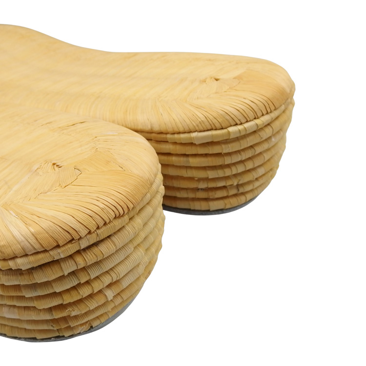 衿秀 南部表（畳表・志那表）「前3後7」 草履の台 生成 （M・Ｌサイズ） の画像