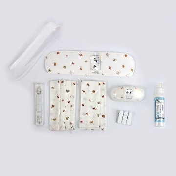 【袷・単衣用】おすすめ着付け小物14点セット（大原商店 宝尽くし・コーリンベルト等）+ 購入特典「洗う絹子さん(長襦袢用洗剤)」プレゼント・送料無料の画像