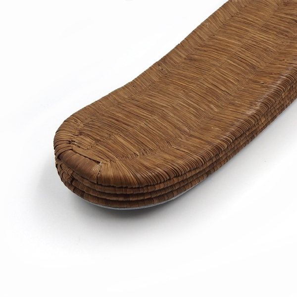 衿秀 南部カラス表（畳表・志那表）「前3後7」 草履の台 茶 （M・Ｌサイズ）の画像