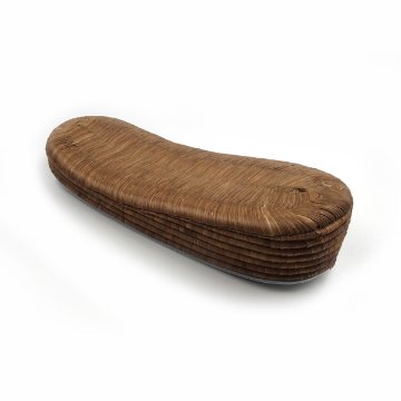 衿秀 南部カラス表（畳表・志那表）「前3後7」 草履の台 茶 （M・Ｌサイズ）の画像