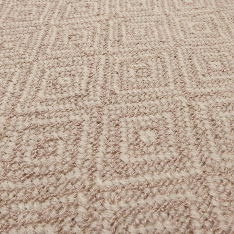 Kameli apartment（カメリ アパートメント）「白茶×エクリュ（生成）」手織り大判ストール（ショール）リネン×ウール＜即日発送可＞の画像