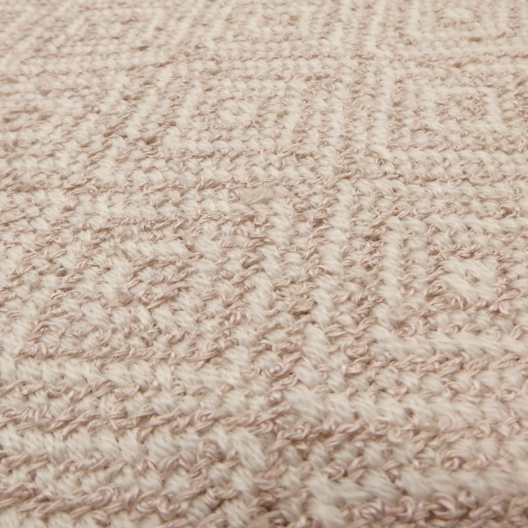 Kameli apartment（カメリ アパートメント）「白茶×エクリュ（生成）」手織り大判ストール（ショール）リネン×ウール＜即日発送可＞の画像