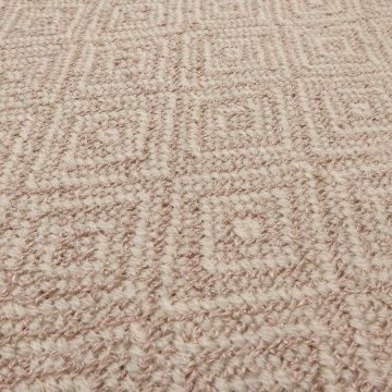 Kameli apartment（カメリ アパートメント）「白茶×エクリュ（生成）」手織り大判ストール（ショール）リネン×ウール＜即日発送可＞の画像