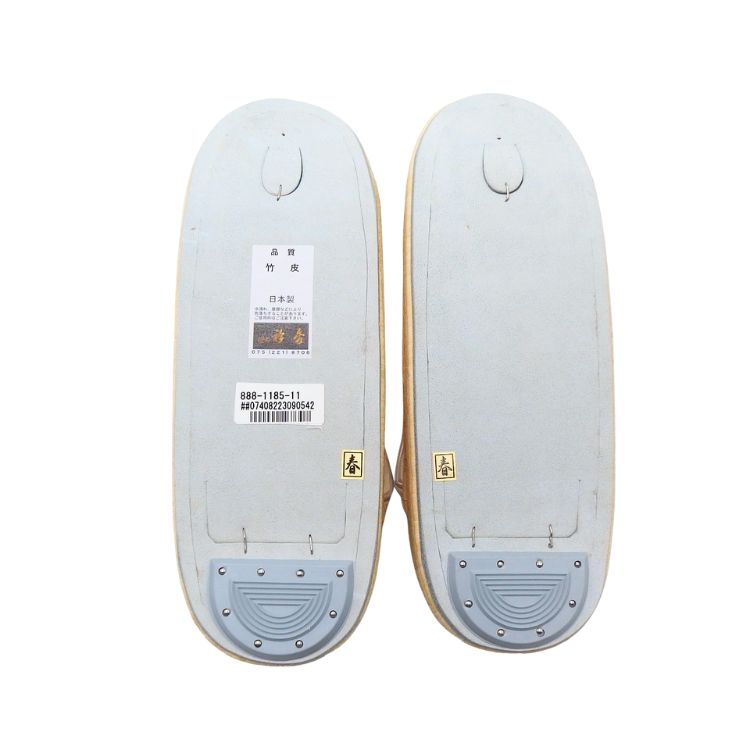 衿秀 南部表（畳表・志那表）×シコロ織鼻緒「前3後7」Lサイズ 草履 生成＜即日発送可＞の画像