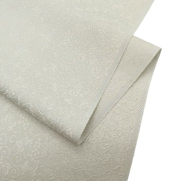 ＜お仕立て代込＞京都丹後の機屋×千成堂着物店 「葡萄唐草 伊予生糸 一尺三分着尺」薄鶸色・灰色がかった薄い緑（色無地）の画像