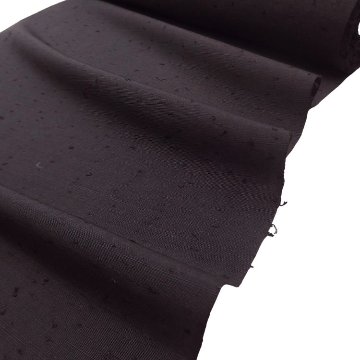 <お仕立て代込>濱紬×千成堂着物店 「網織紬（ひげ紬）一等品」 羽尺（コート地） 紫墨色の画像